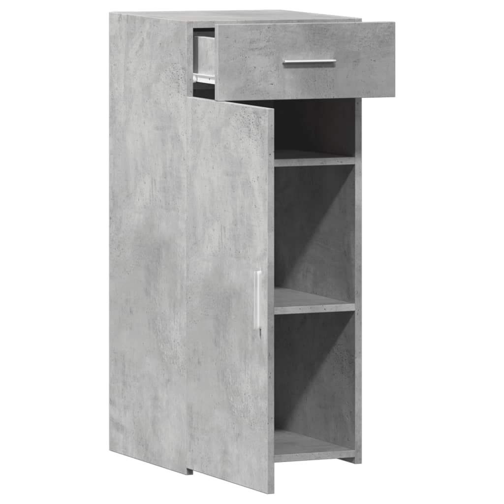 Concrete gray sideboard 40x42.5x93 cm engineered wood