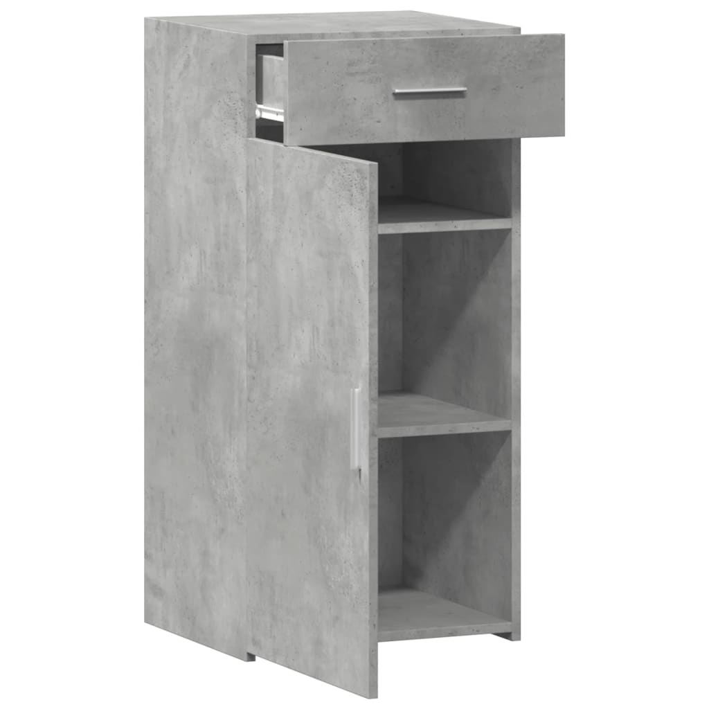 Concrete gray sideboard 45x42.5x93 cm engineered wood