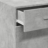 Concrete gray sideboard 45x42.5x93 cm engineered wood