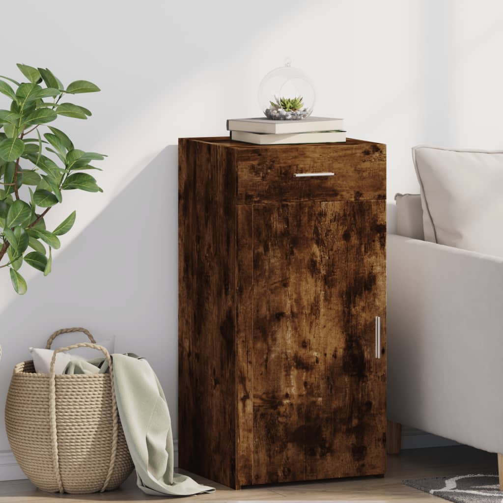 Smoked oak sideboard 45x42.5x93 cm engineered wood