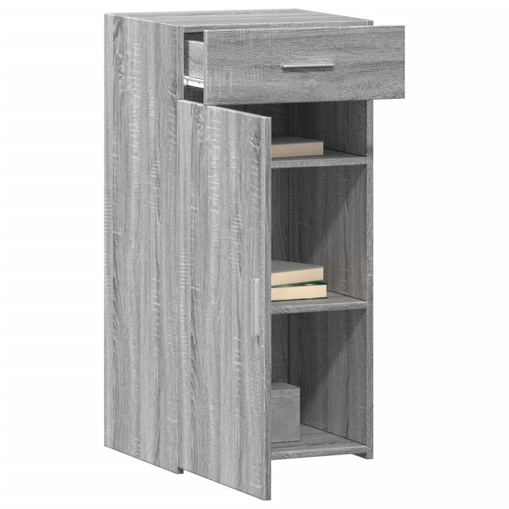 Sonoma graues Sideboard 45x42,5x93 cm, Holzwerkstoff