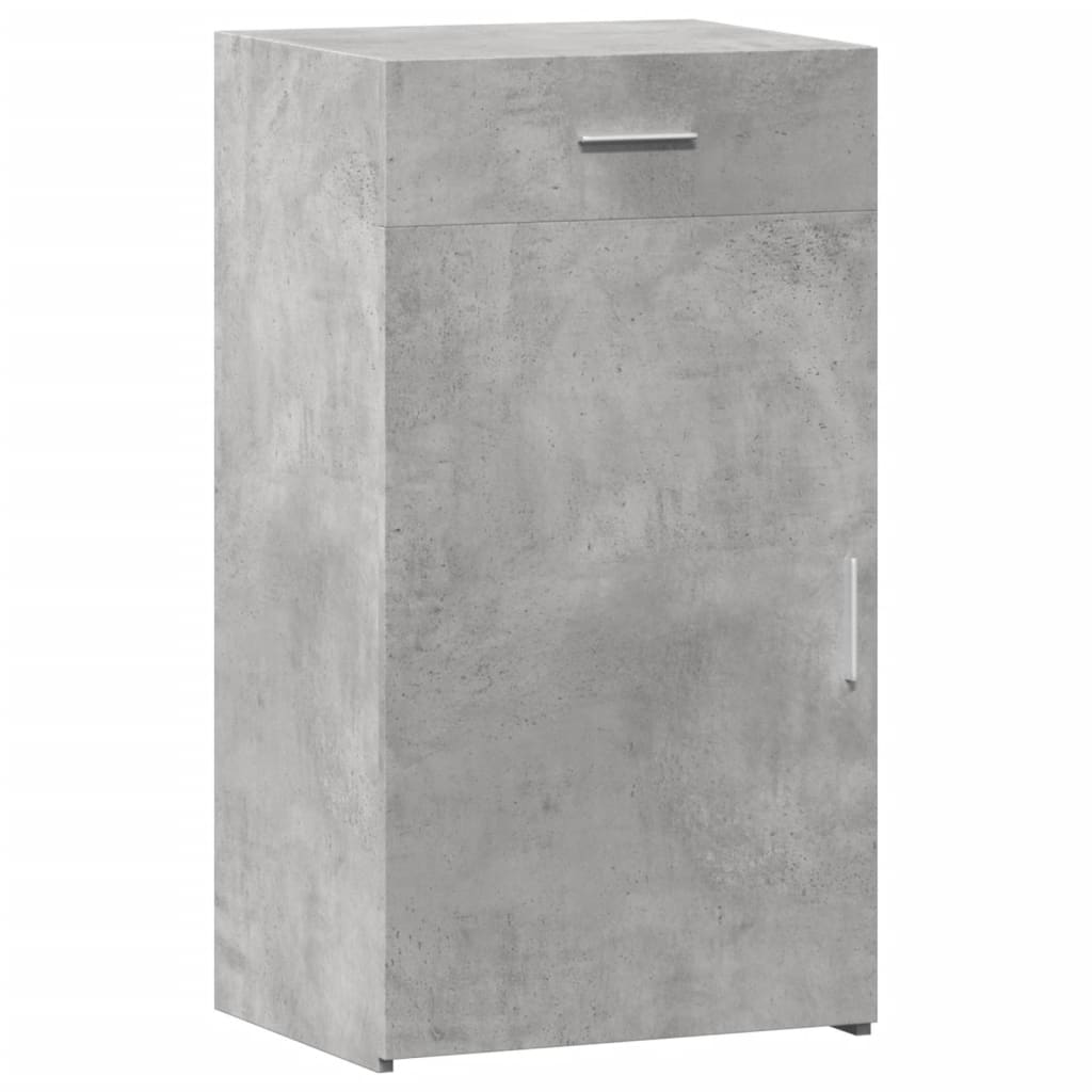 Buffet gris béton 50x42,5x93 cm bois d'ingénierie