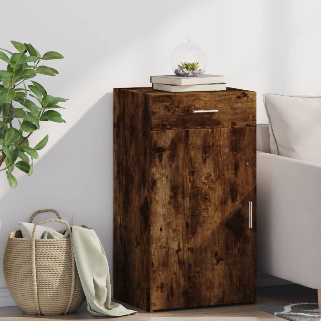 Smoked oak sideboard 50x42.5x93 cm engineered wood