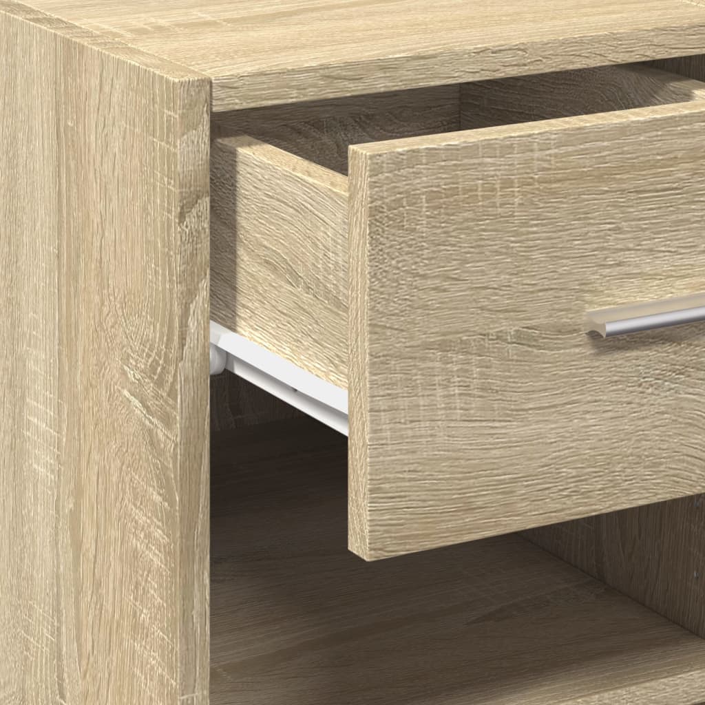 Sideboard aus Sonoma-Eiche, 30 x 42,5 x 93 cm, Holzwerkstoff