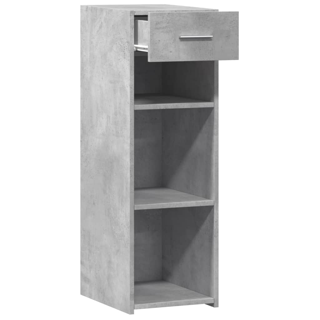 Buffet gris béton 30x42,5x93 cm bois d'ingénierie