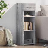 Sonoma graues Sideboard 30x42,5x93 cm, Holzwerkstoff