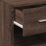 Brown oak sideboard 30x42.5x93 cm engineered wood