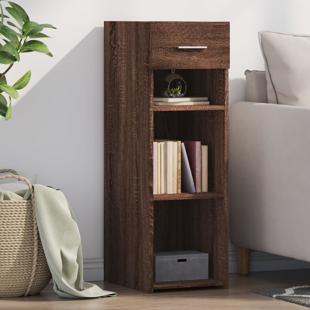 Brown oak sideboard 30x42.5x93 cm engineered wood