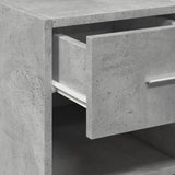 Concrete gray sideboard 40x42.5x93 cm engineered wood