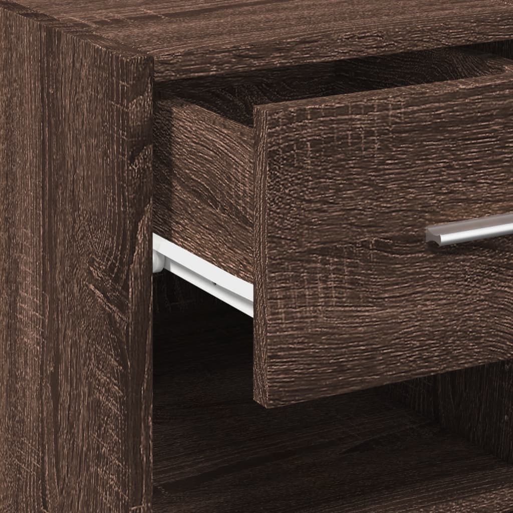 Buffet chêne marron 40x42,5x93 cm bois d'ingénierie