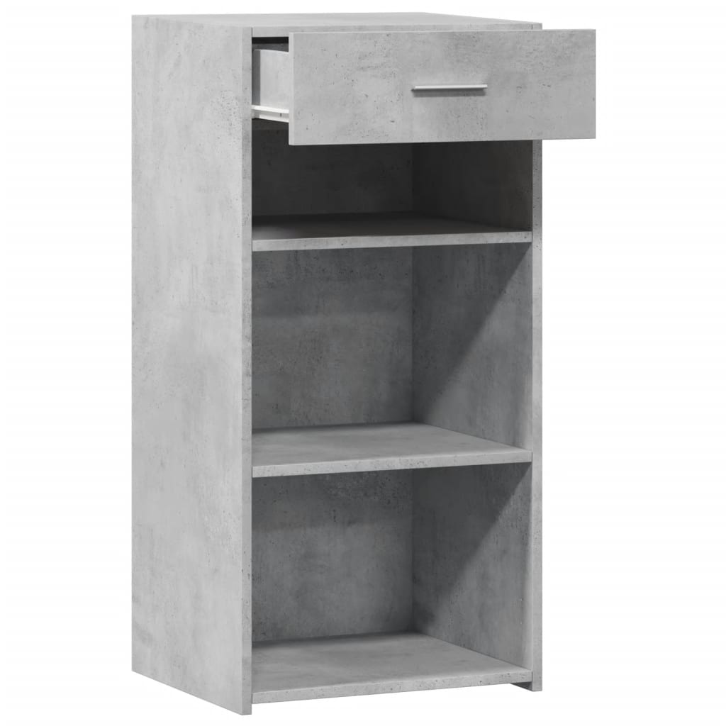 Concrete gray sideboard 45x42.5x93 cm engineered wood