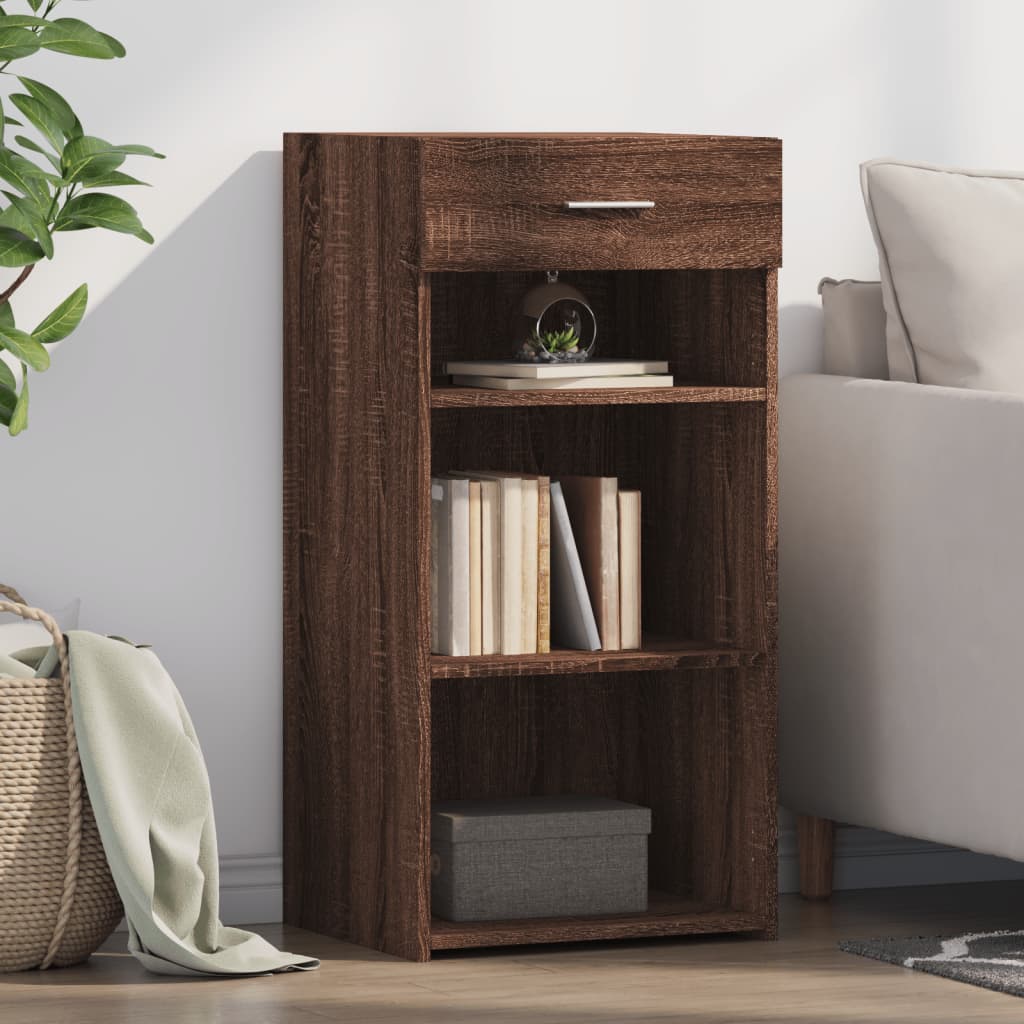 Brown oak sideboard 45x42.5x93 cm engineered wood