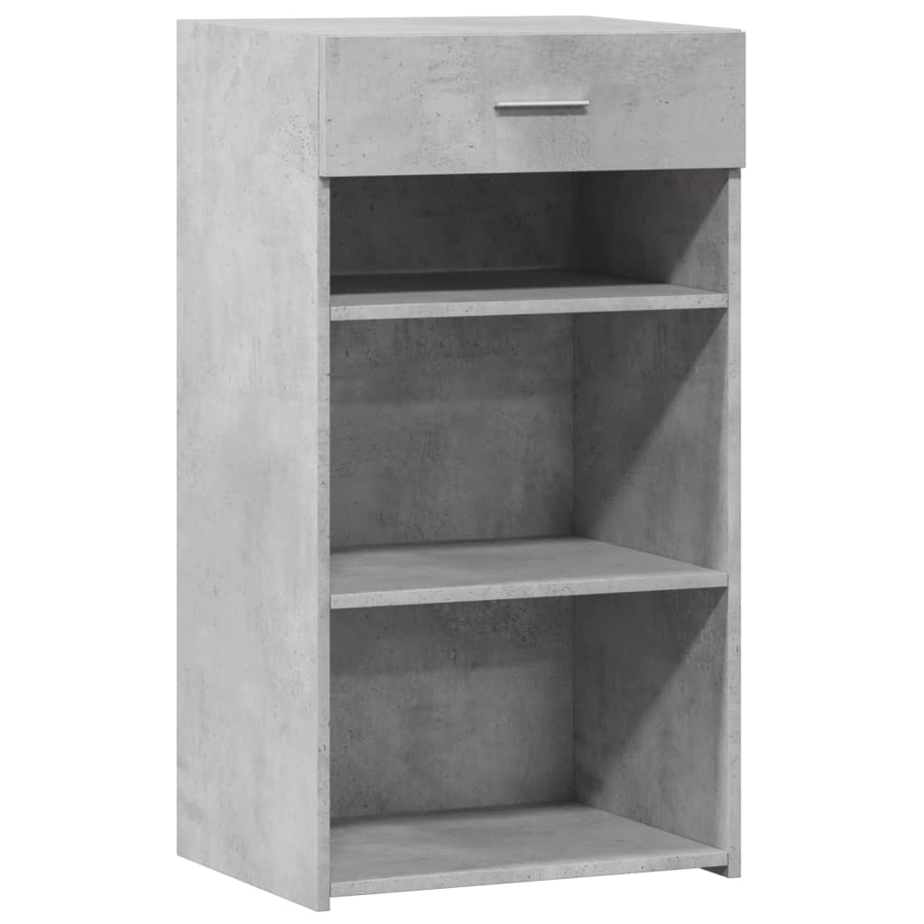 Buffet gris béton 50x42,5x93 cm bois d'ingénierie