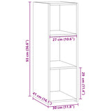 Buffet blanc 30x41x93 cm bois d'ingénierie