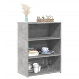 Concrete gray sideboard 70x41x93 cm engineered wood