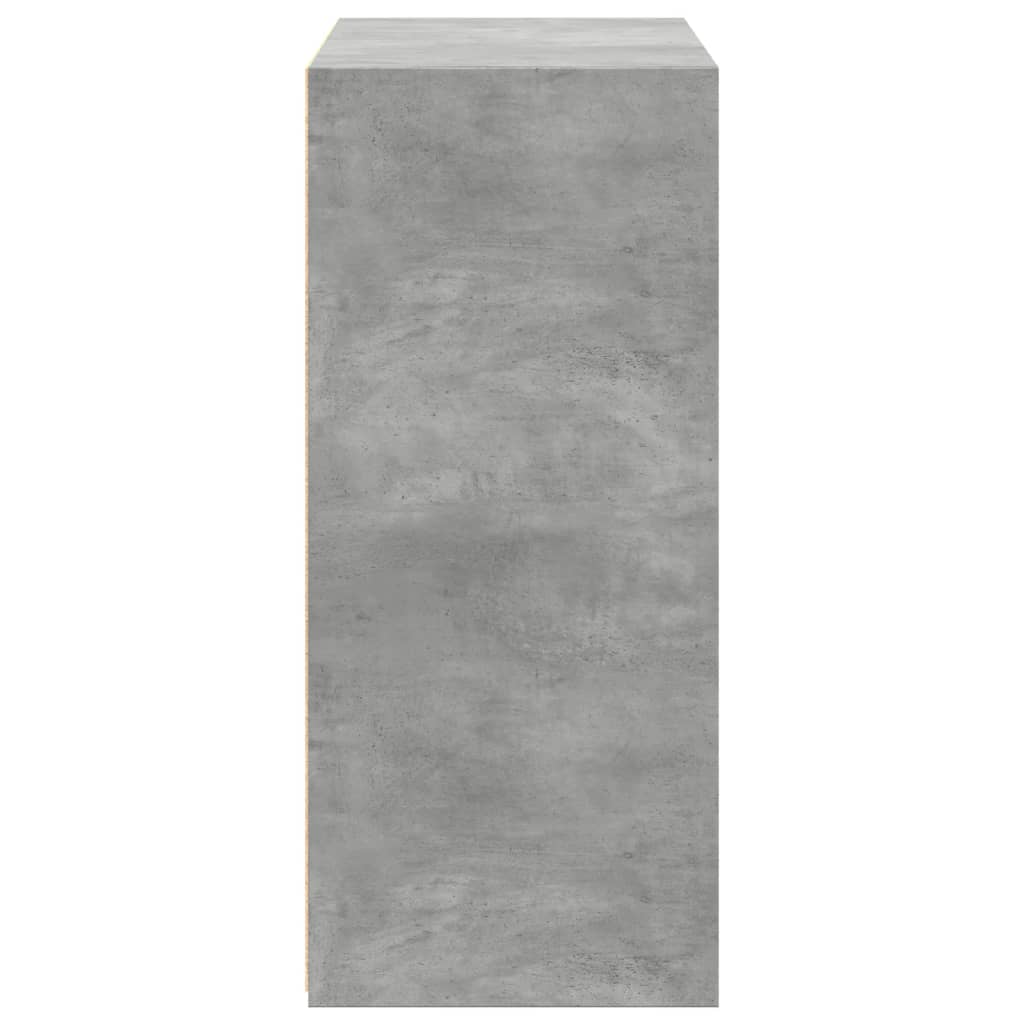 Concrete gray sideboard 70x41x93 cm engineered wood