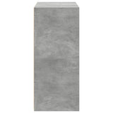 Concrete gray sideboard 70x41x93 cm engineered wood