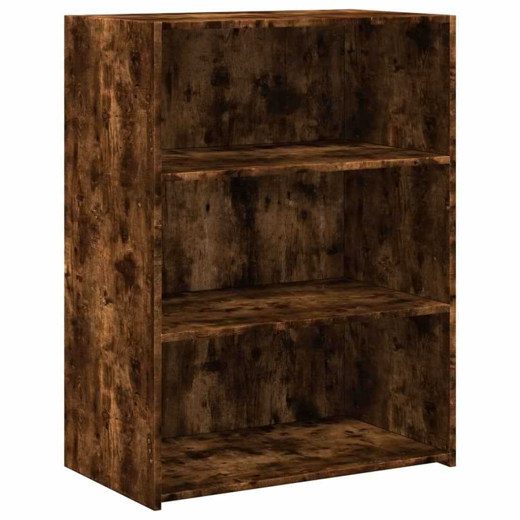 Buffet chêne fumé 70x41x93 cm bois d'ingénierie