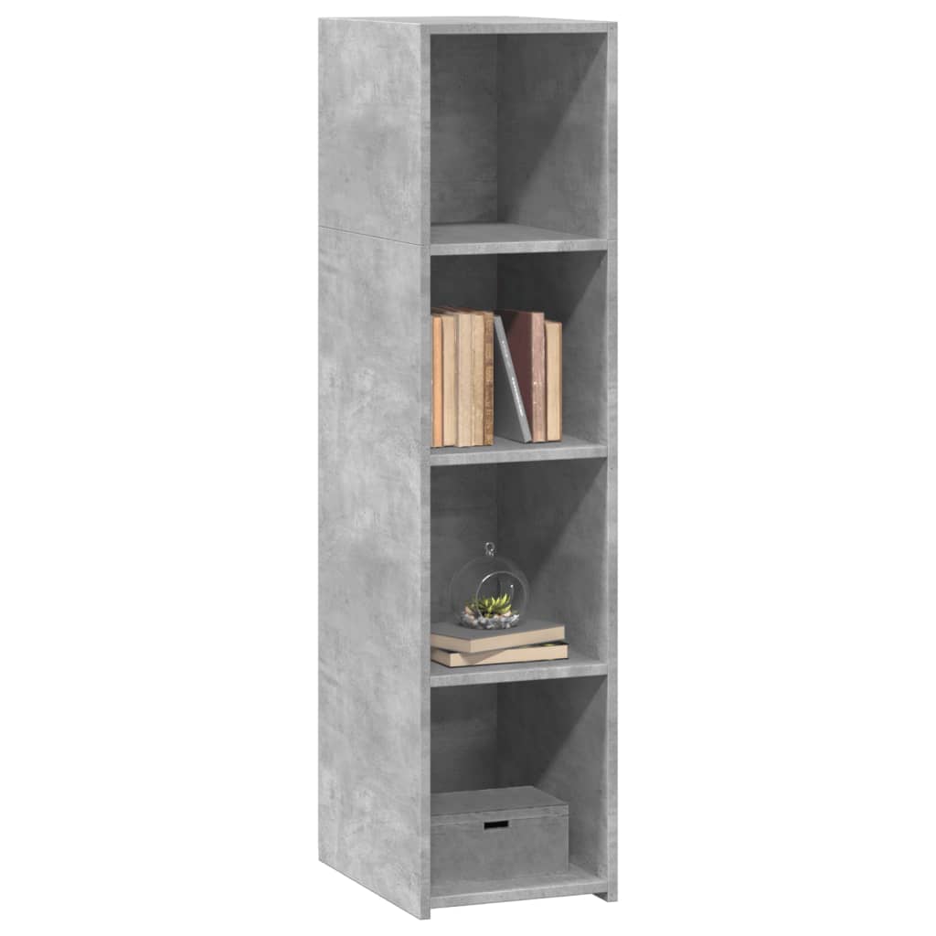 Concrete gray sideboard 30x41x124 cm engineered wood