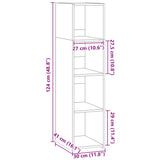 Buffet sonoma gris 30x41x124 cm bois d'ingénierie