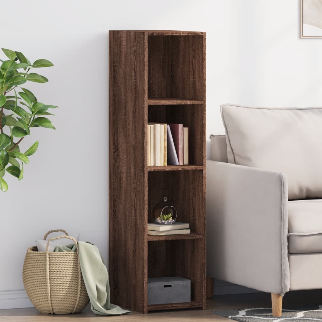 Brown oak sideboard 30x41x124 cm engineered wood