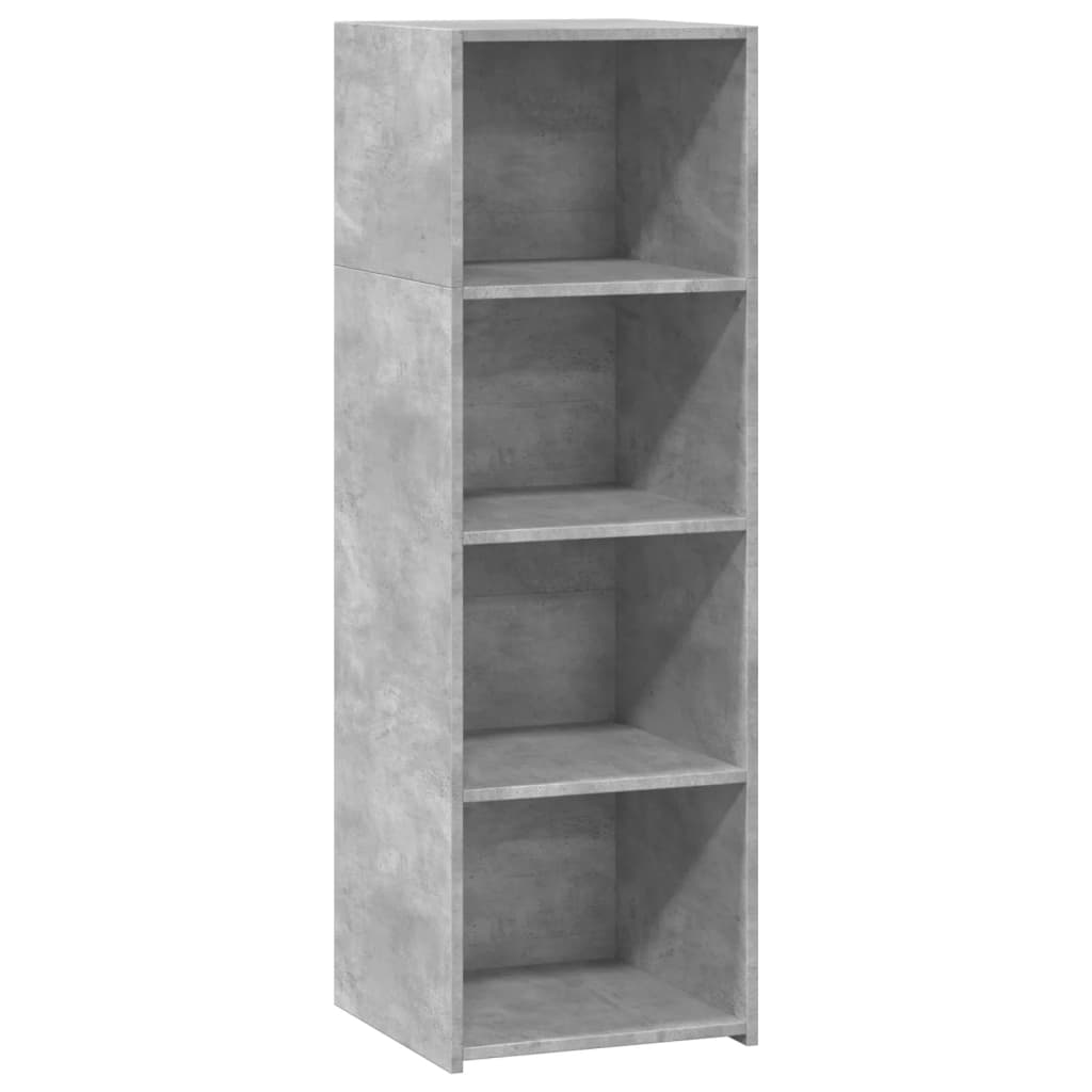 Buffet gris béton 40x41x124 cm bois d'ingénierie