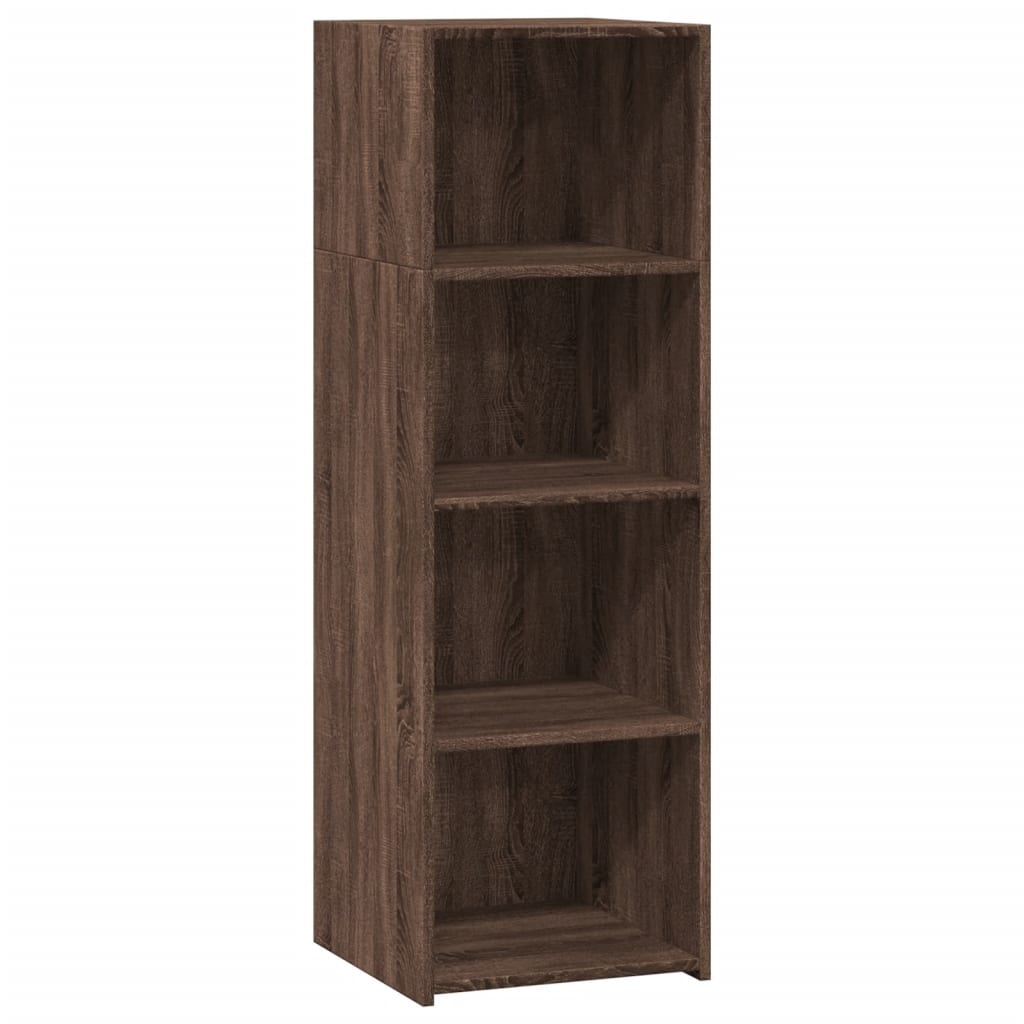 Buffet haut chêne marron 40x41x124 cm bois d'ingénierie