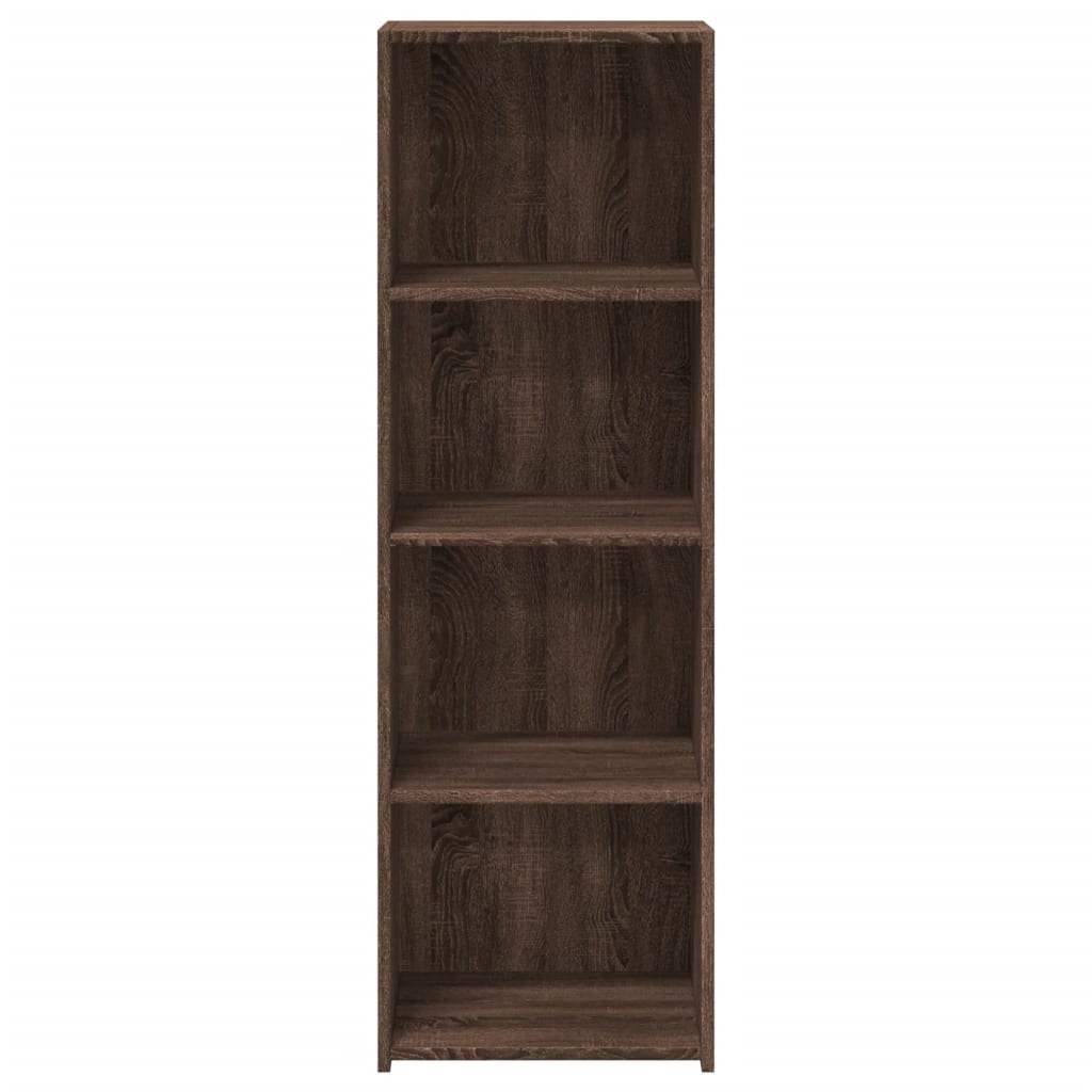 Buffet haut chêne marron 40x41x124 cm bois d'ingénierie