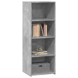 Betongraues hohes Sideboard 45x41x124 cm, Holzwerkstoff