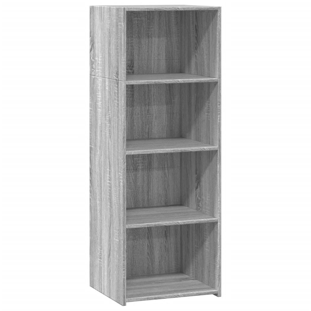 Buffet haut sonoma gris 45x41x124 cm bois d'ingénierie