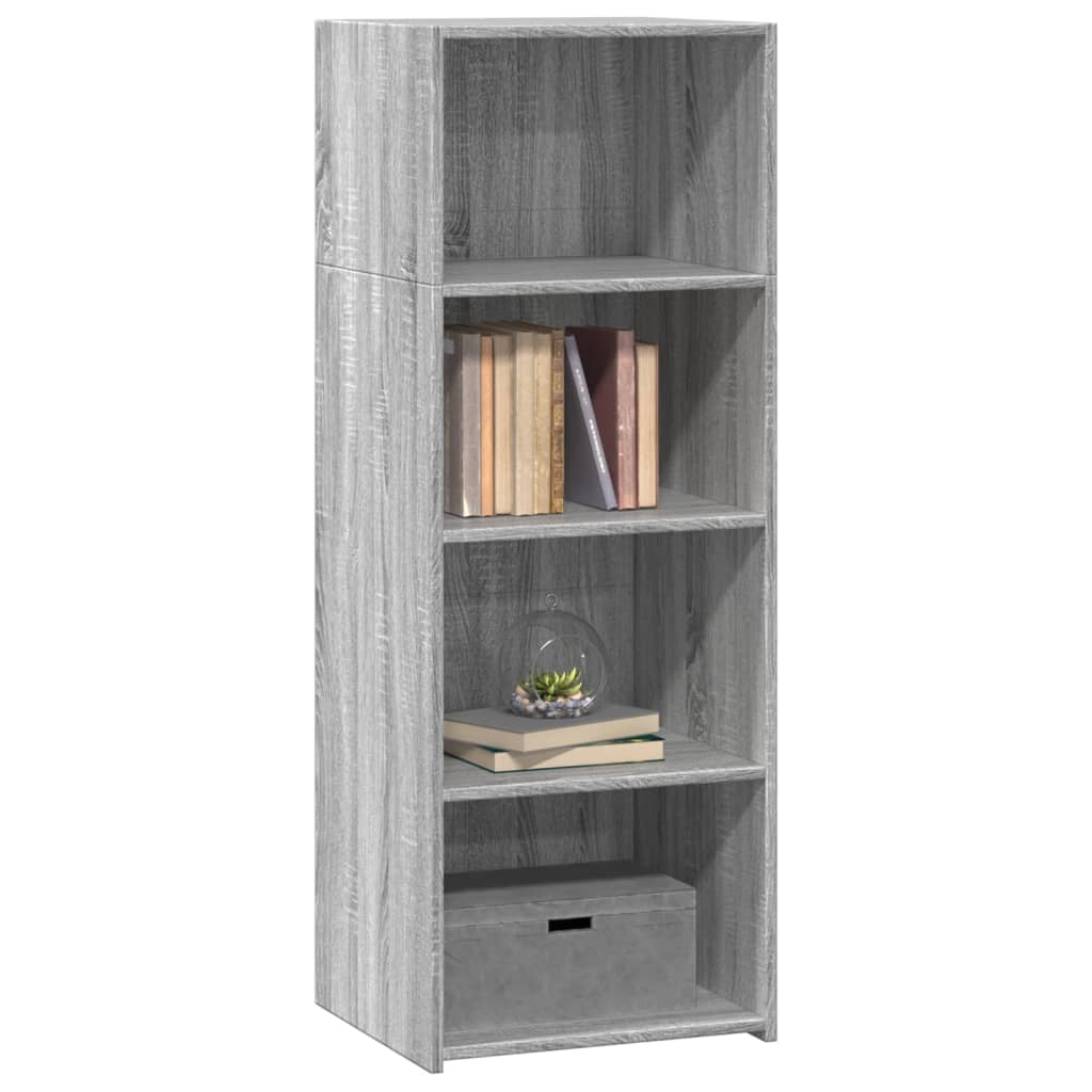 Buffet haut sonoma gris 45x41x124 cm bois d'ingénierie