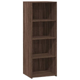 Buffet haut chêne marron 45x41x124 cm bois d'ingénierie