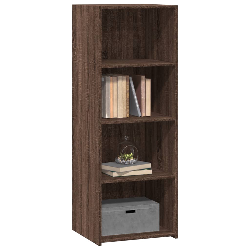 Buffet haut chêne marron 45x41x124 cm bois d'ingénierie