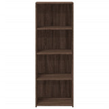 Buffet haut chêne marron 45x41x124 cm bois d'ingénierie