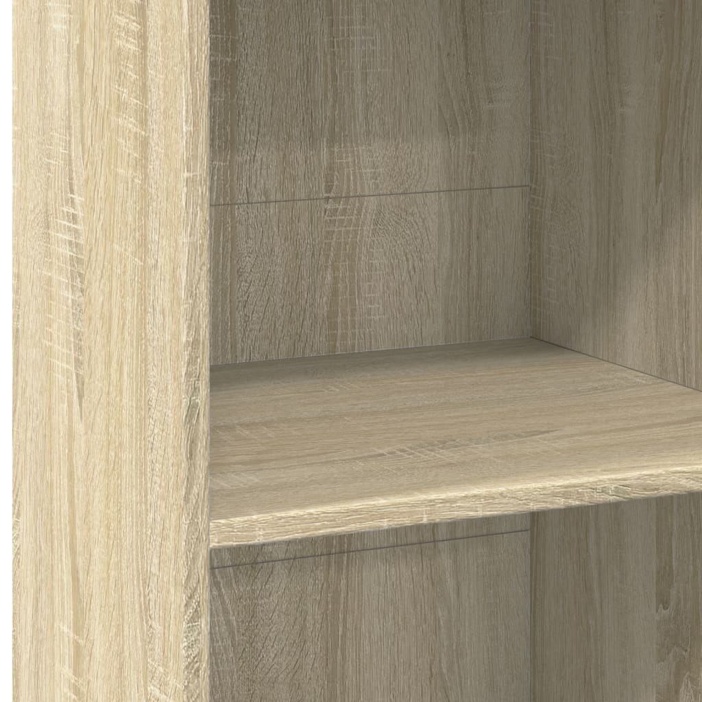 High sideboard sonoma oak 50x41x124 cm engineered wood