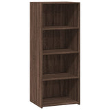 Buffet haut chêne marron 50x41x124 cm bois d'ingénierie