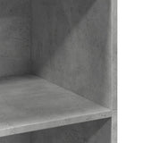 Concrete gray high sideboard 70x41x124 cm engineered wood