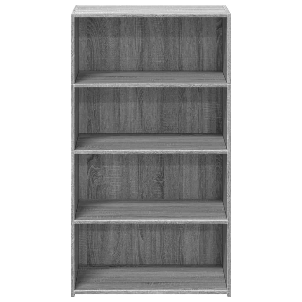 Buffet haut sonoma gris 70x41x124 cm bois d'ingénierie