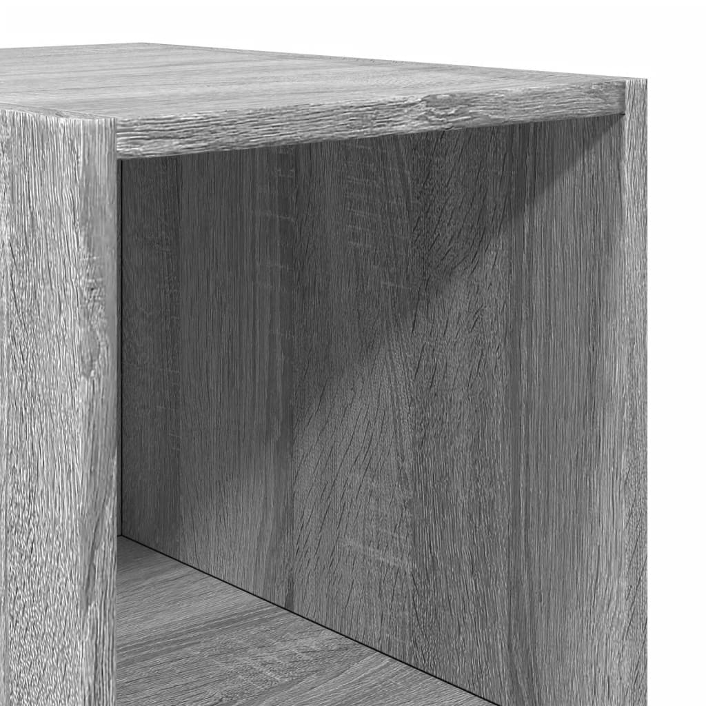 Buffet haut sonoma gris 30x41x185 cm bois d'ingénierie