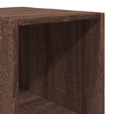 Buffet haut chêne marron 30x41x185 cm bois d'ingénierie