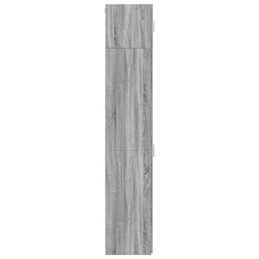 Armoire de rangement mince sonoma gris 30x42,5x225 cm