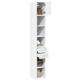 Armoire de rangement mince blanc 30x42,5x225 cm