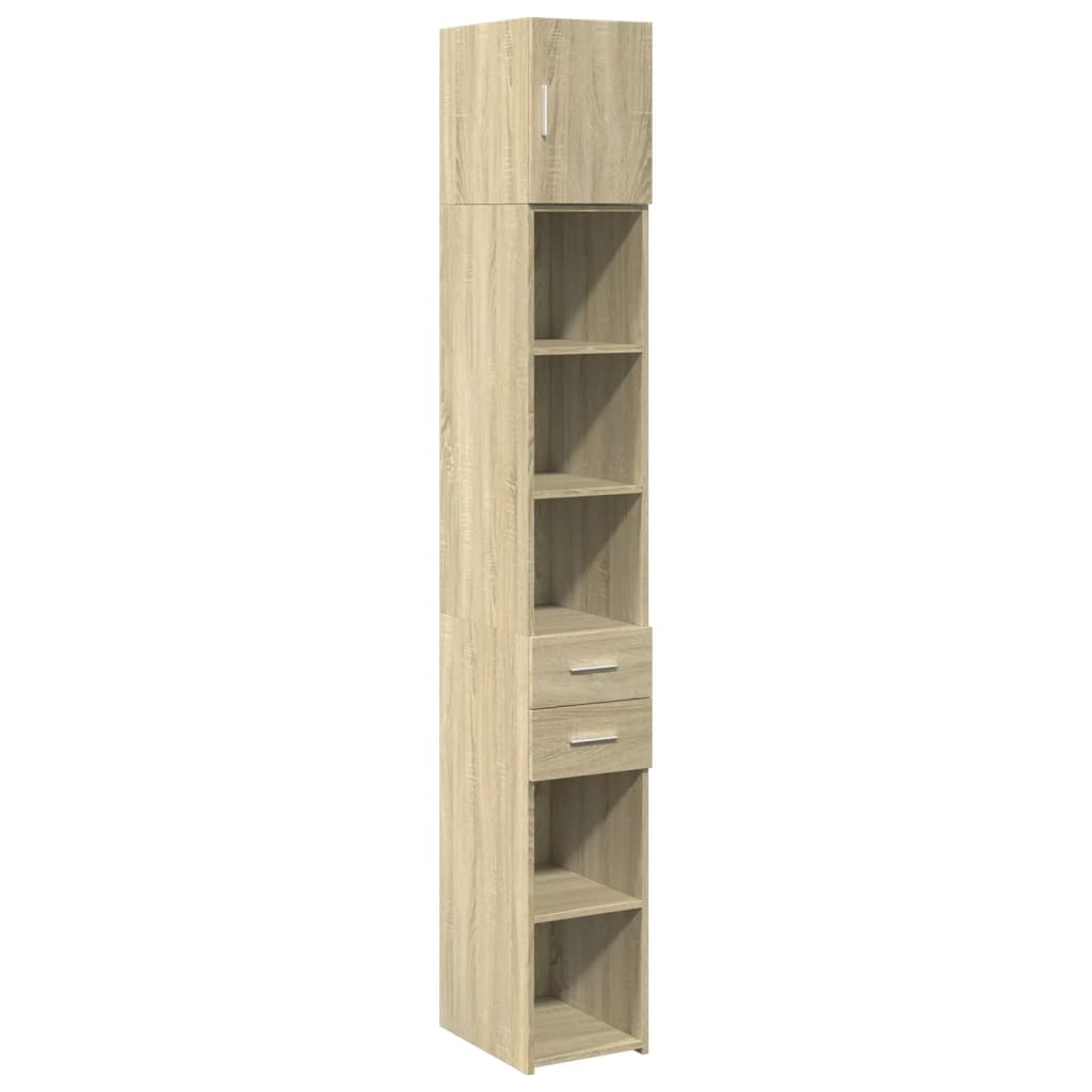 Armoire de rangement mince chêne sonoma 30x42,5x225 cm