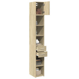 Armoire de rangement mince chêne sonoma 30x42,5x225 cm