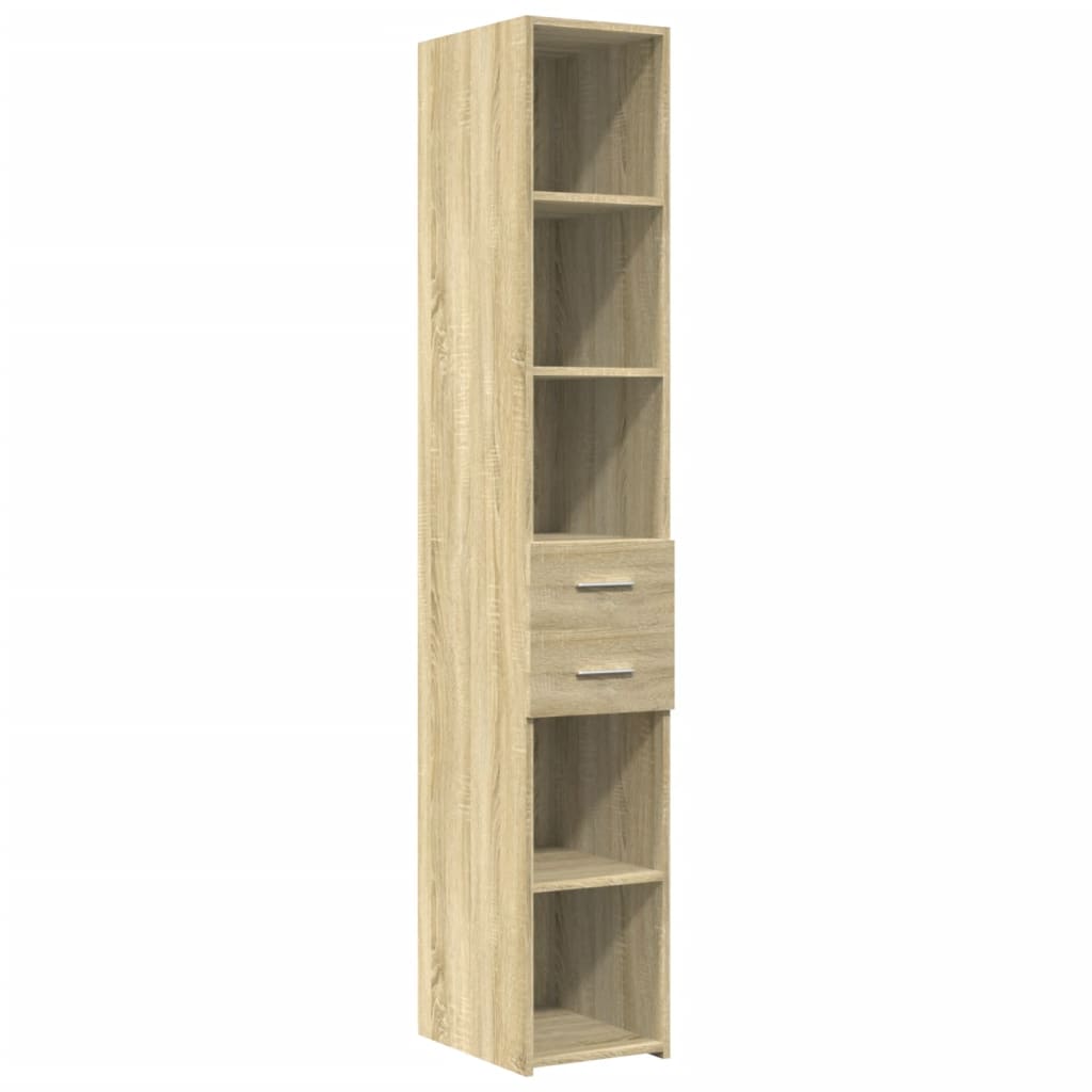 Armoire de rangement mince chêne sonoma 30x42,5x225 cm