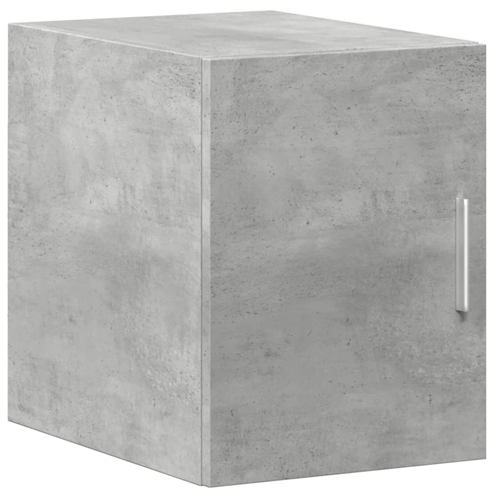 Armoire de rangement mince gris béton 30x42,5x225 cm