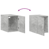 Armoire de rangement mince gris béton 30x42,5x225 cm