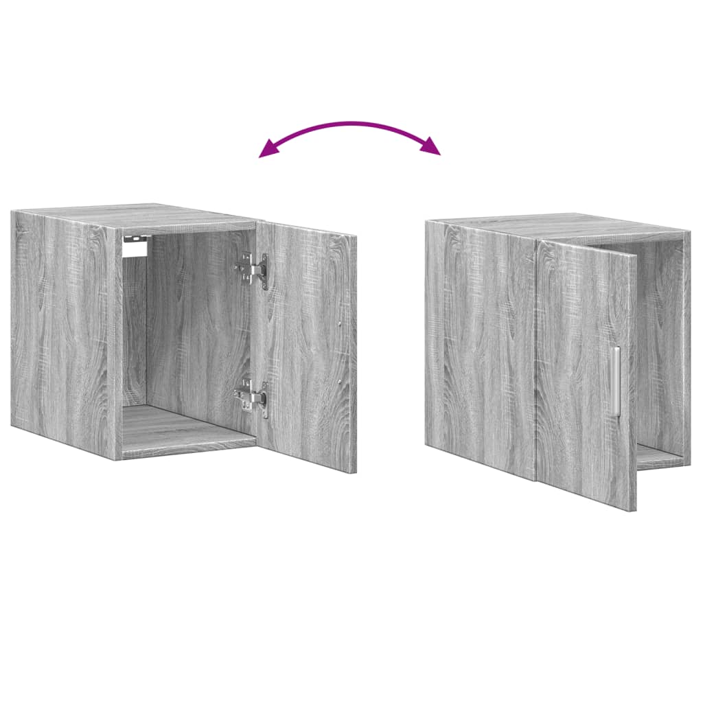 Armoire de rangement mince sonoma gris 30x42,5x225 cm