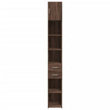 Armoire de rangement mince chêne marron 30x42,5x225 cm