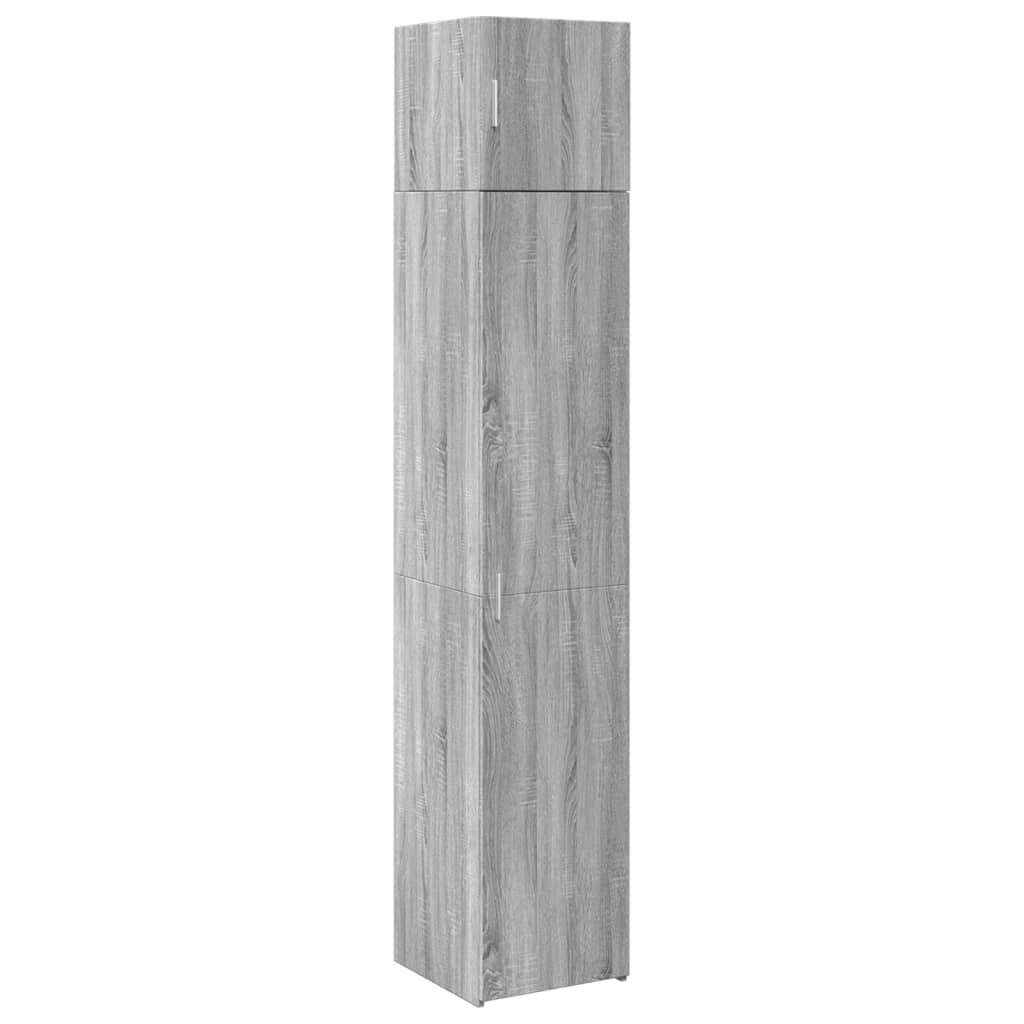 Armoire de rangement mince sonoma gris 40x42,5x225 cm